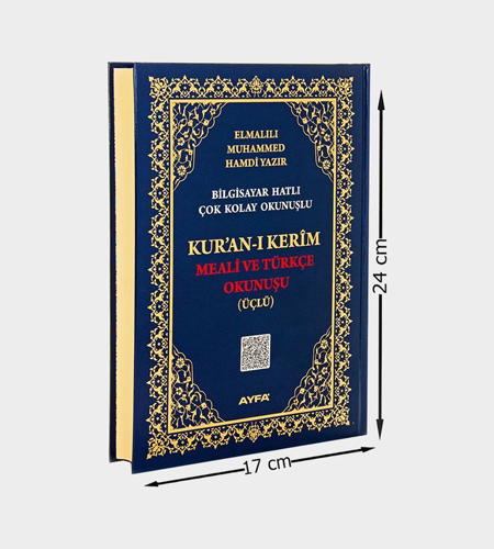 LACİVERT ORTA BOY KURANI KERİM